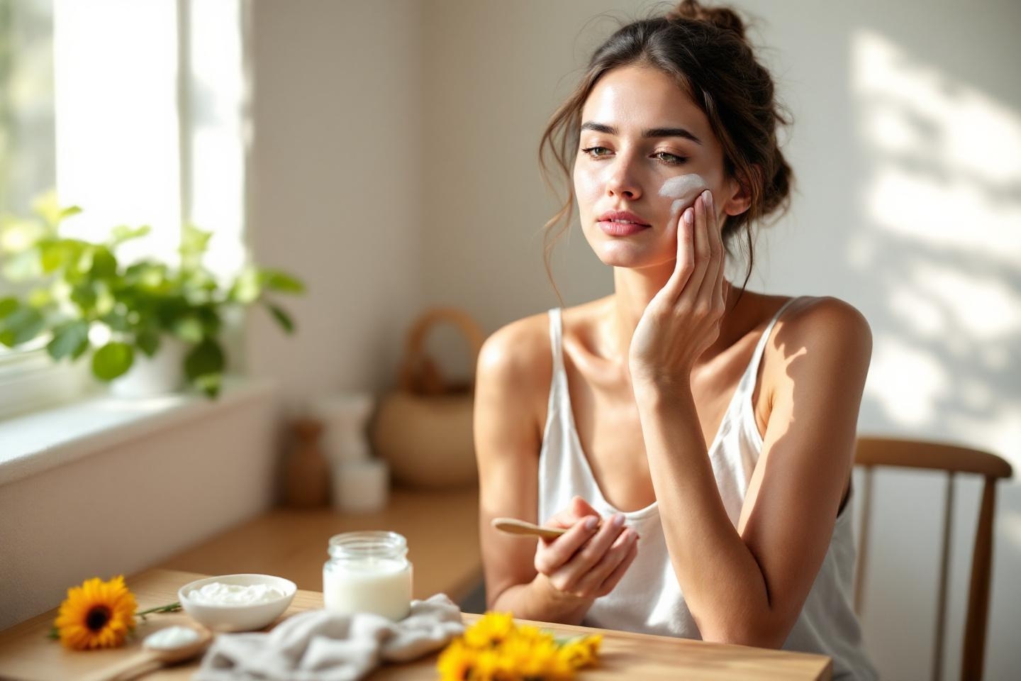 Ce masque miracle au yaourt infusé de calendula est votre solution naturelle parfaite contre une peau qui pèle après le soleil !