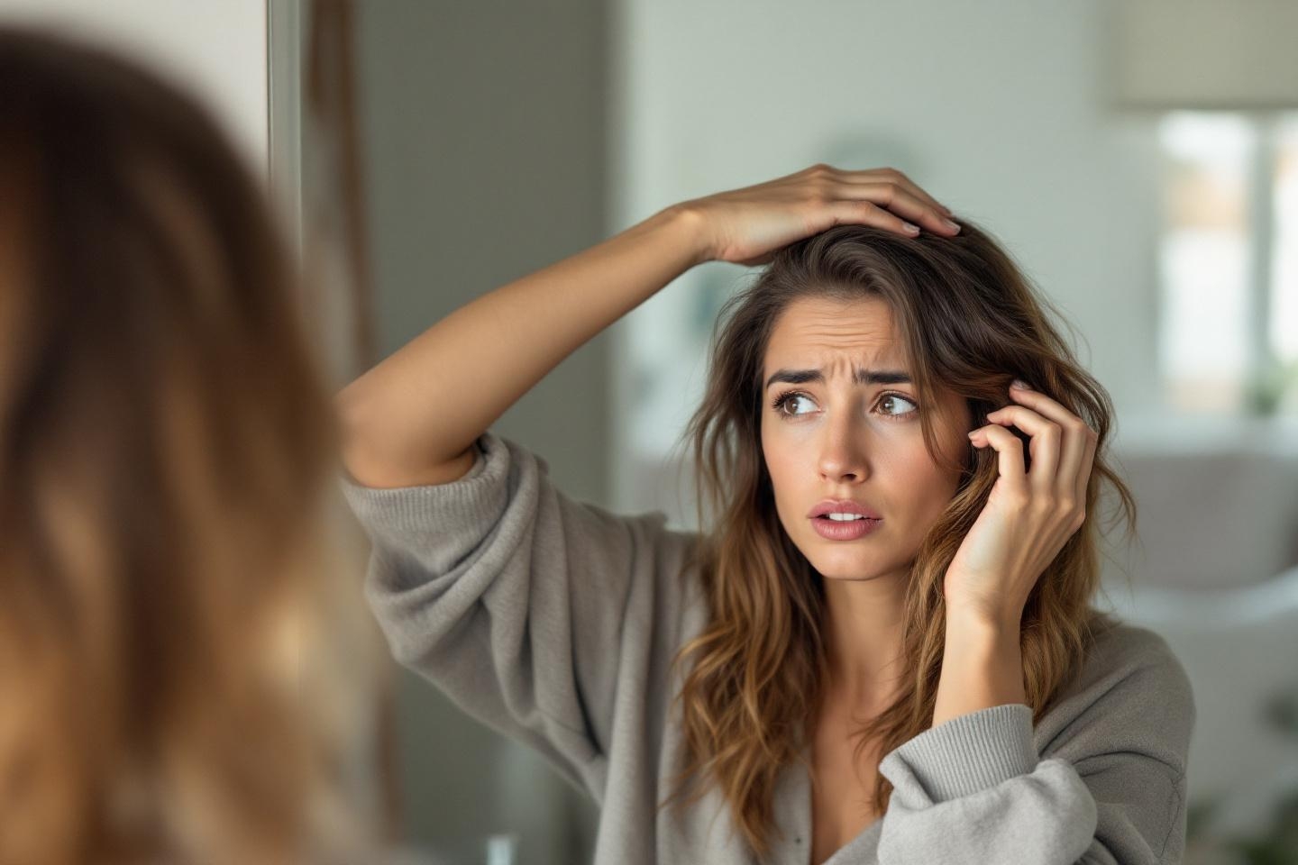 Vos racines n’ont aucun volume ? Ce simple rinçage naturel et une poudre oubliée réveillent le volume dès la première utilisation