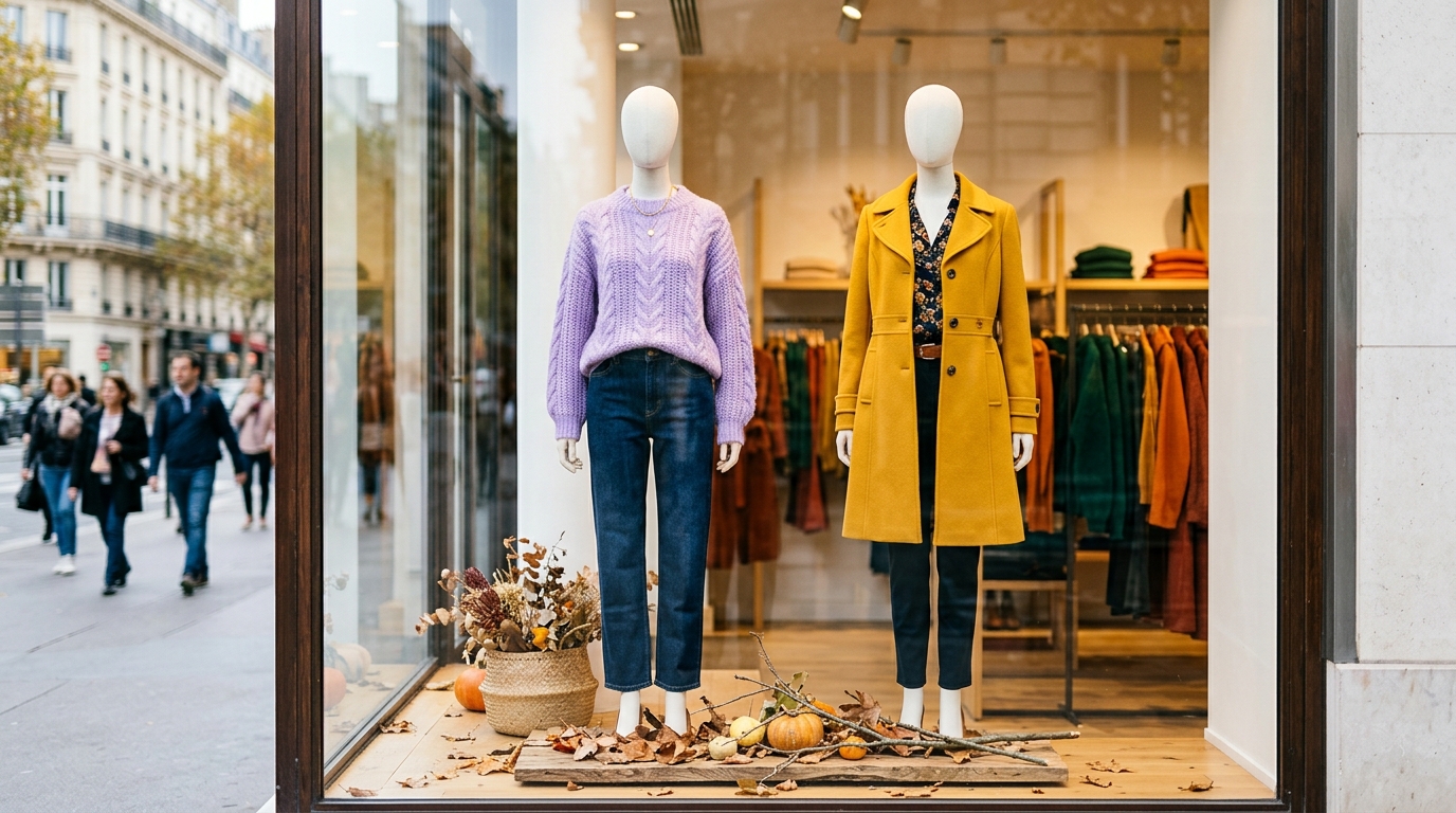On s&rsquo;obstine toutes à ressortir le pull beige et le manteau gris dès octobre, alors que cet automne les stylistes ont mis deux autres couleurs en vitrine